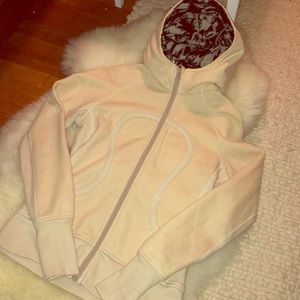 Lululemon Zip Hoody Cream Colored Size 6
